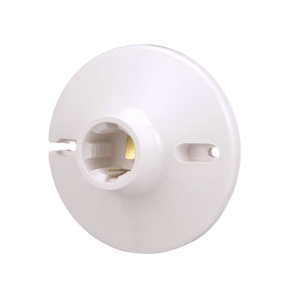 Ceiling Lampholder, Keyless with Leads - White - Light52 - LED Lighting Electrical Suppliers