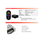 LED RGB Controller with RF Remote 4Pin - Light52 - LED Lighting Electrical Suppliers