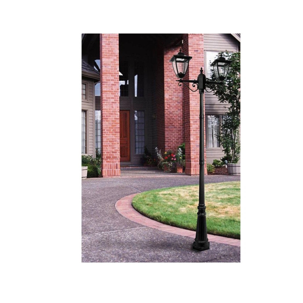 6ft LED Solar Pole Light 2Heads - Light52