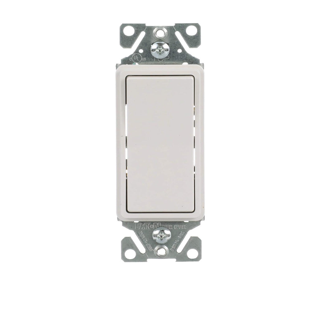 EATON 15A DECORA 3Way Switch 120V White - Light52 - LED Lighting Electrical Suppliers