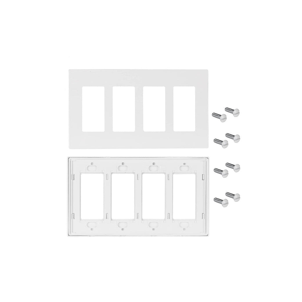 4 gang screwless plates - Light52.com