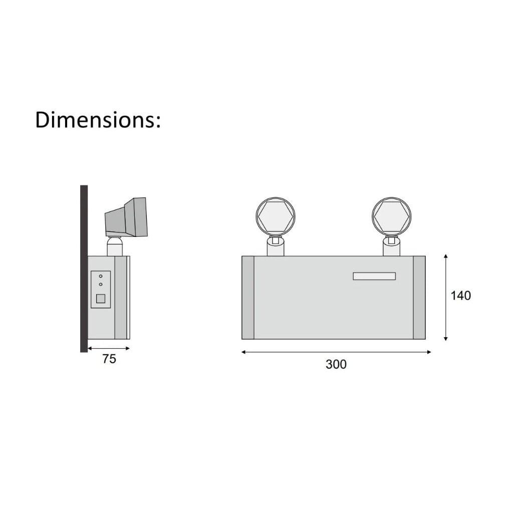 Emergency Light Unit battery - Light52.com
