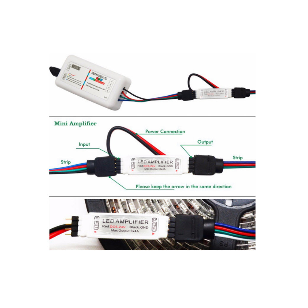 Strip Mini Amplifier 4pin/5pin DC12V 5050SMD light52.comsmart led bulbs "rgb led amplifier schematic" "12v rgb led amplifier" "led strip light rgb amplifier" "rgb led strip amplifier" "rgbw led amplifier" "rgb led signal amplifier" "rgb led micro amplifier" "best rgb led bulbs" "rgb led not working" "best rgb led"