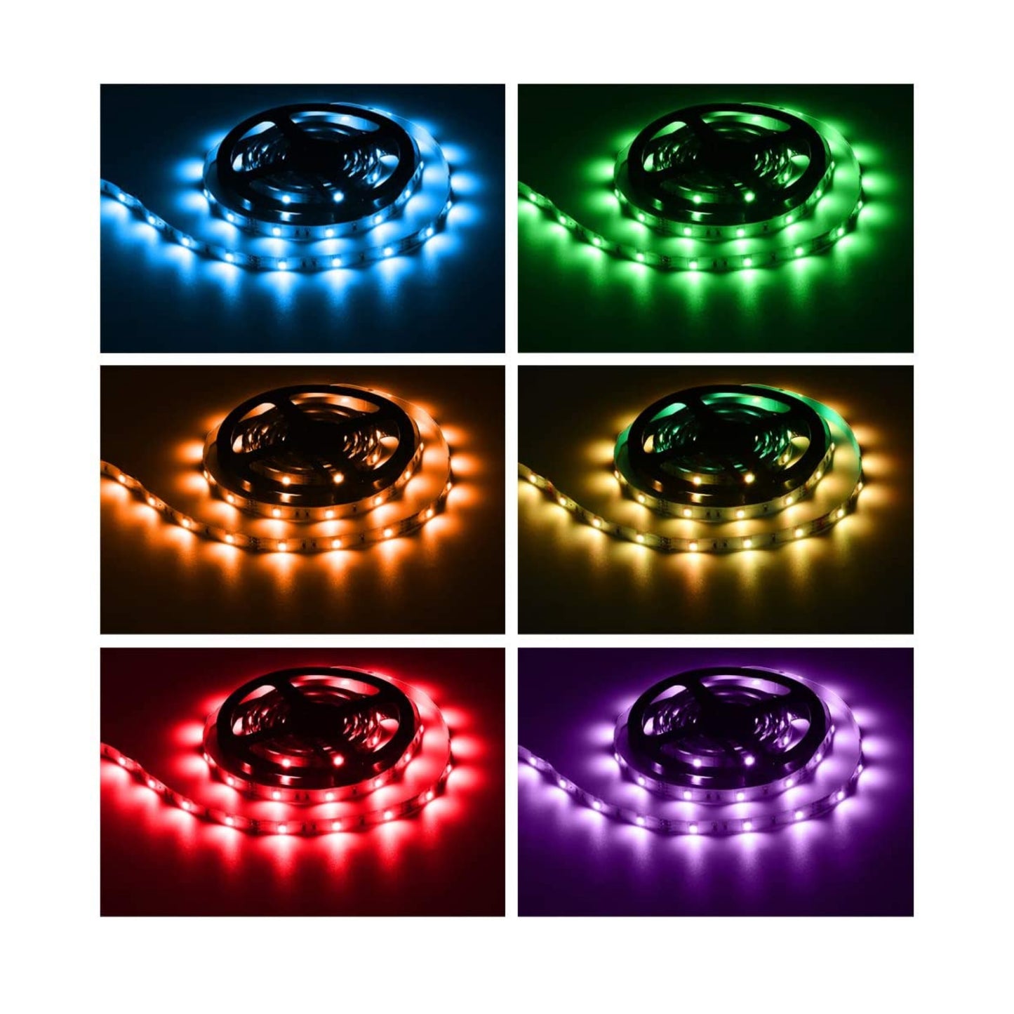 2x5Meter RGB LED Strip W/44Key IR Remote IP65 - Light52.com