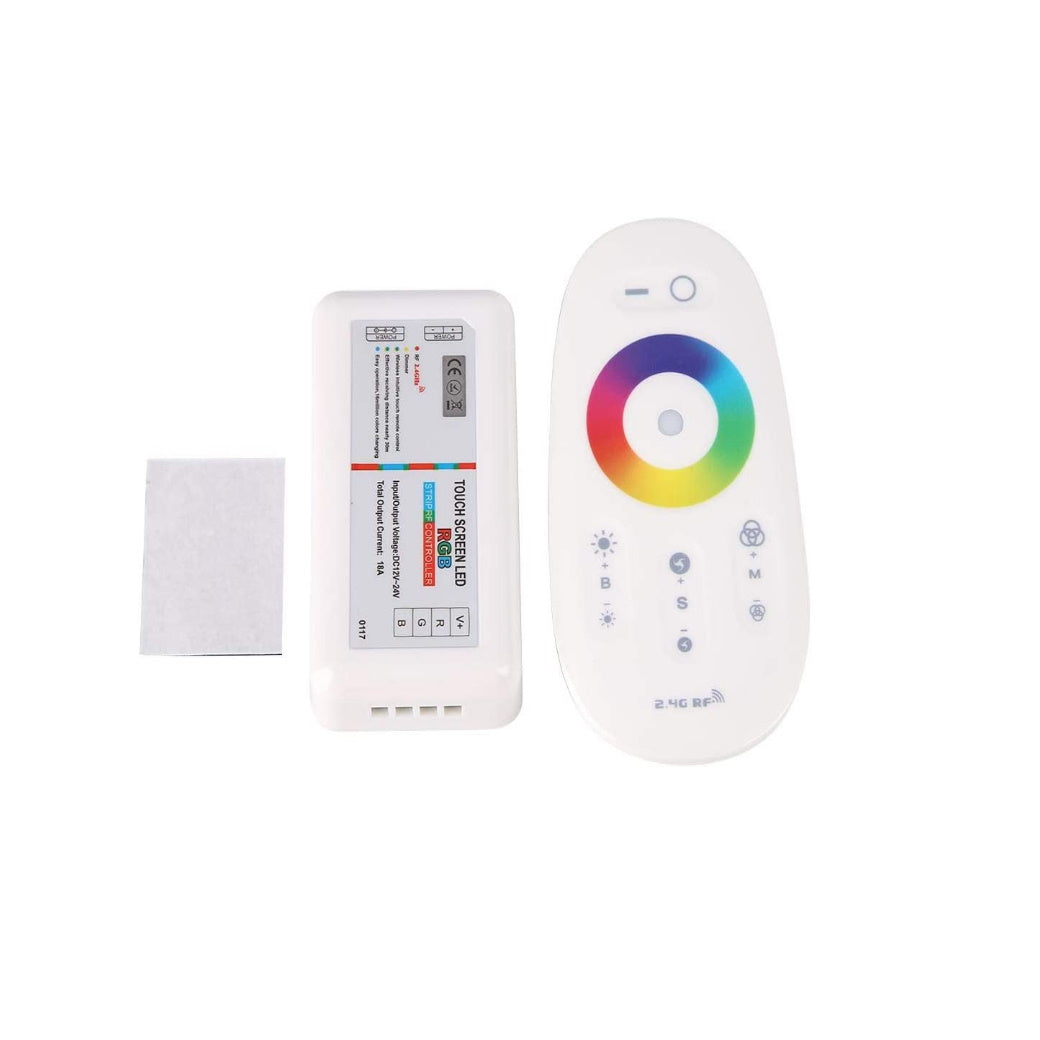 RGB Strip Controller 2.4G Light52.com "rf wireless remote rgb led controller" "rgb wireless remote controller" "rf wireless remote advanced rgb led controller" "rgb controller remote not working" "what does diy mean on led remote" "rgb remote control instructions" "wireless rgbw multi-zone led handheld remote controller" "rgb control box ir remote control not working"