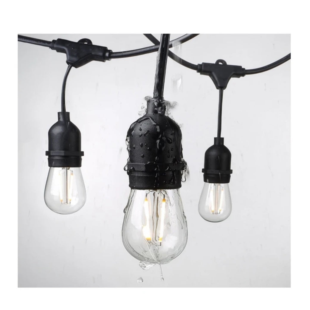 LED String Light Vintage 49ft 15Bulbs 2Watt S14 Light52.com g40/s14 led solar string lights led string lights edison bulb string lights outdoor costco lights string string light bulbs home depot string lights string lights home depot 20 ft. led s14 string lights 48 ft 24 bulb string lights Indoor/Outdoor String Light with S14 Single Filament LED Bulbs