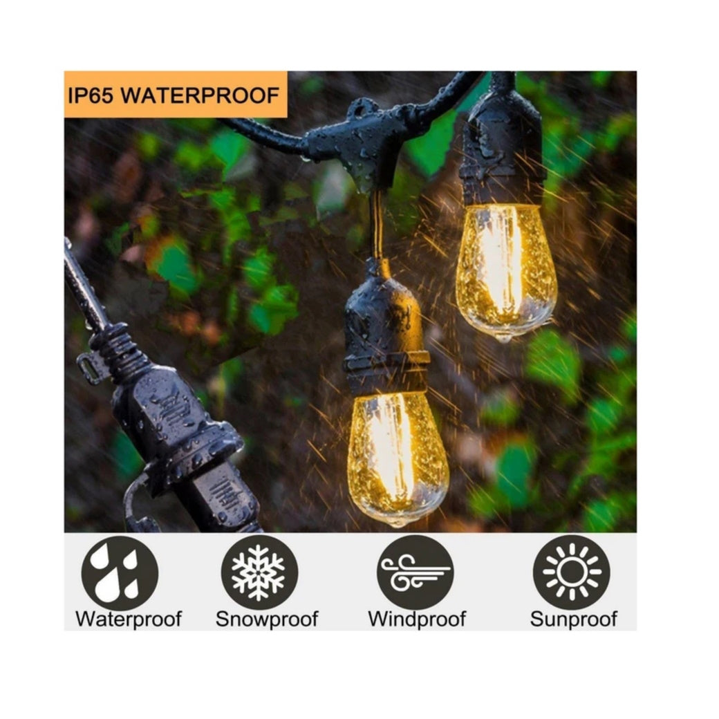 LED String Light Vintage 49ft 15Bulbs 2Watt S14 Light52.com g40/s14 led solar string lights led string lights edison bulb string lights outdoor costco lights string string light bulbs home depot string lights string lights home depot 20 ft. led s14 string lights 48 ft 24 bulb string lights