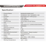 6Inch Motion Sensor Downlight-18W - Light52.com