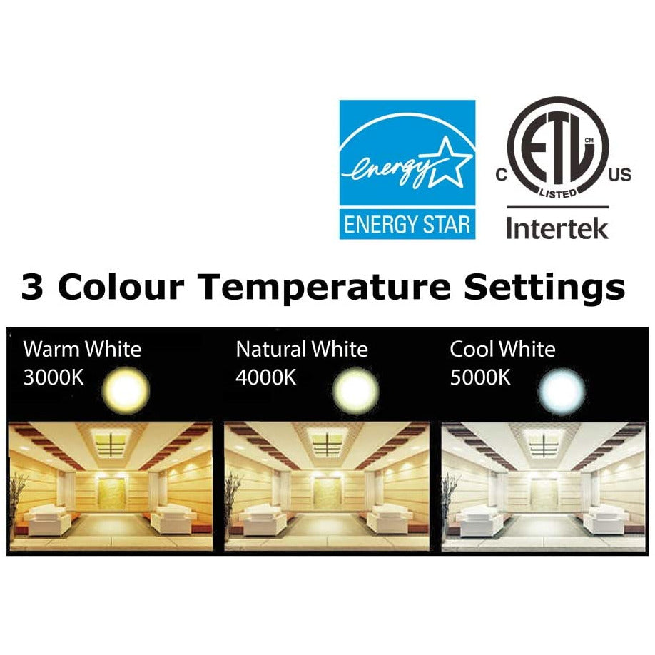 4 Inch Recessed Lighting 750LM 9W 3 Color CCT - Light52.com pot lights led 4 Inch recessed led light light fixtures ceiling ceiling light fixtures recessed lights 4 inch nanoleaf lines spot lights indoor