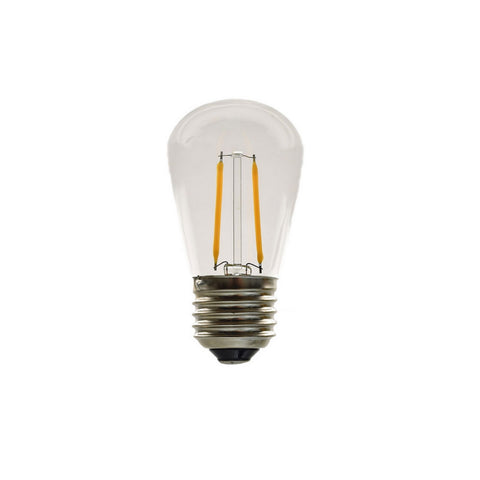 LED S14 Medium Base Light Bulb - Warm White - 2 Filament - 2 Watt - Light52 - LED Lighting Electrical Suppliers