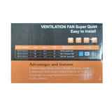 4Inch Duct Ventilation Fan 110CFM Light52.com "110 cfm exhaust fan" "4 inch duct cfm" "bathroom fan" "kitchen exhaust fan"