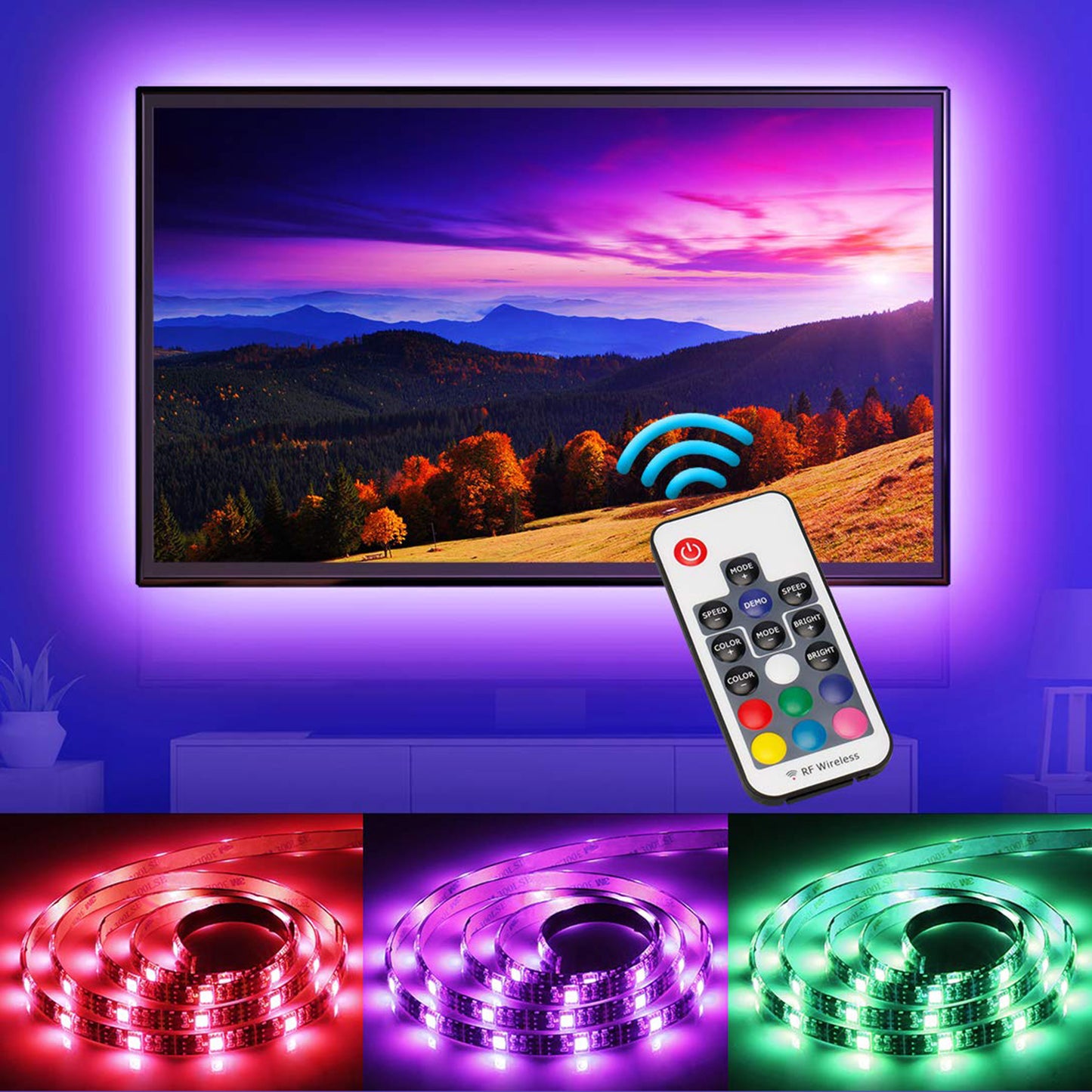 2M TV LED Strip Lights - Light52.com