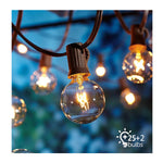 Light52 outdoor lights 25ft edison G40 Bulbs Our Light52 G40 outdoor string lights add a decorative touch to any event. Featuring 25ft of Edison-style bulbs, they brighten up your outdoor patio, garden or balcony. Choose from a range of bulb sizes, sizes and types - so you can customize your light to fit your space.