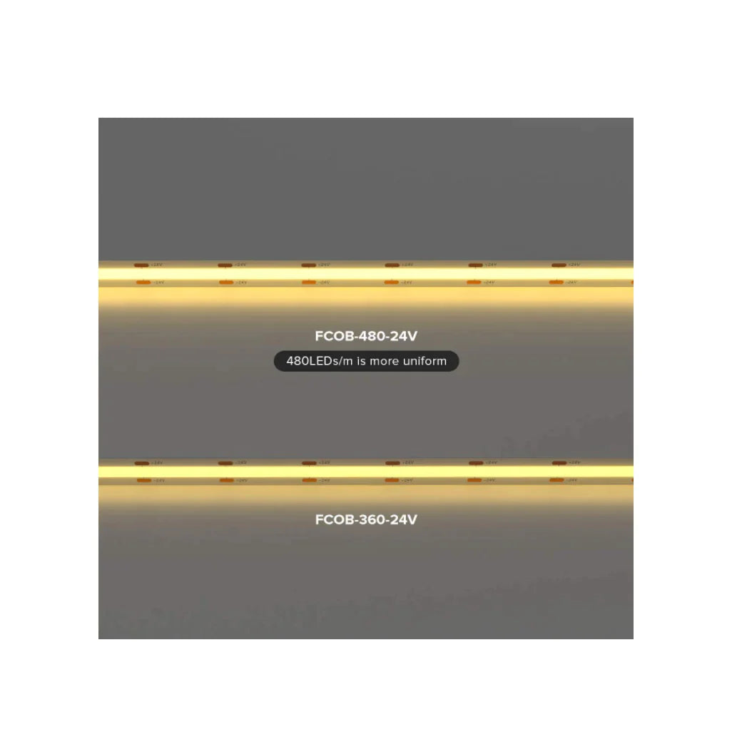 16ft 5M LED COB Flexible Strip light 12V