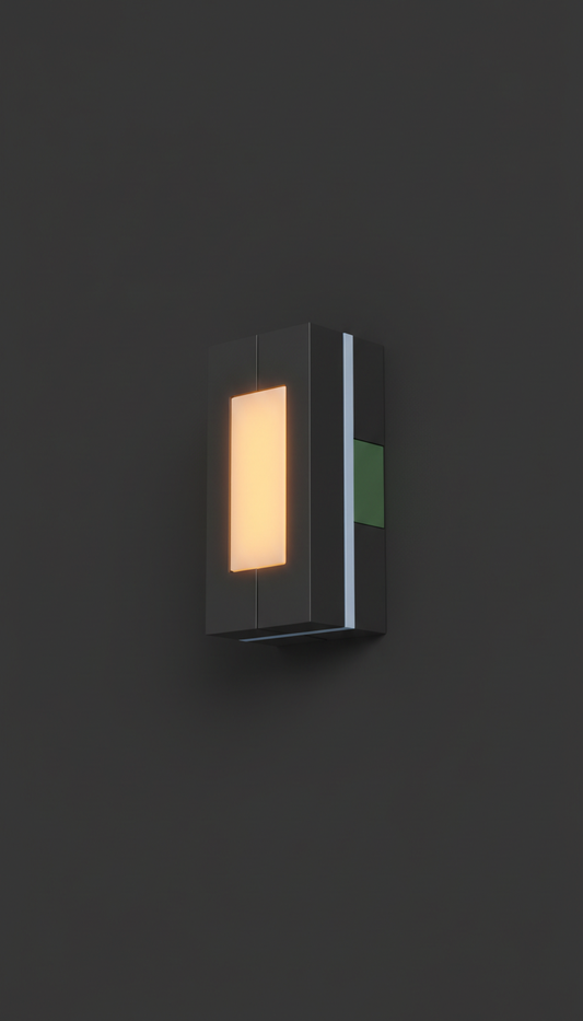 LED wall fixture with brushed aluminum