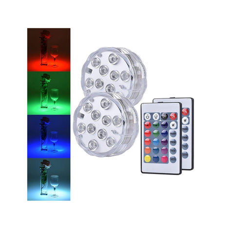 LED Submersible RGB Battery W/Remote Pool Light 2set - Light52 - LED Lighting Electrical Suppliers