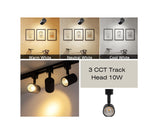 3-Color 10W LED Track Lighting Heads - Light52 - LED Lighting Electrical Suppliers