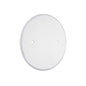 Flat Round Standard Metallic Wall Cover Plate, White - Light52 - LED Lighting Electrical Suppliers