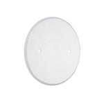 Flat Round Standard Metallic Wall Cover Plate, White - Light52 - LED Lighting Electrical Suppliers