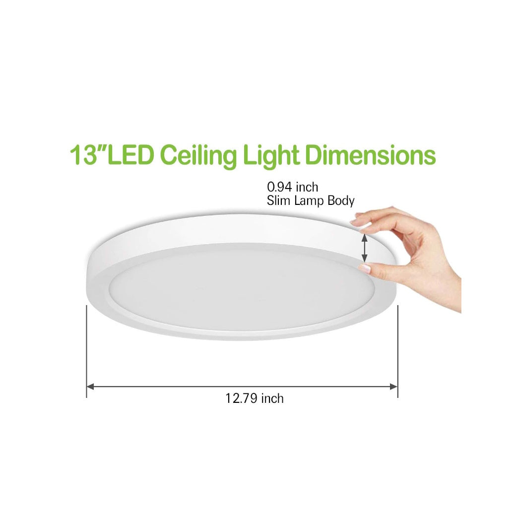 13 Inch Ceiling Mount LED 3CCT - Light52 - LED Lighting Electrical Suppliers