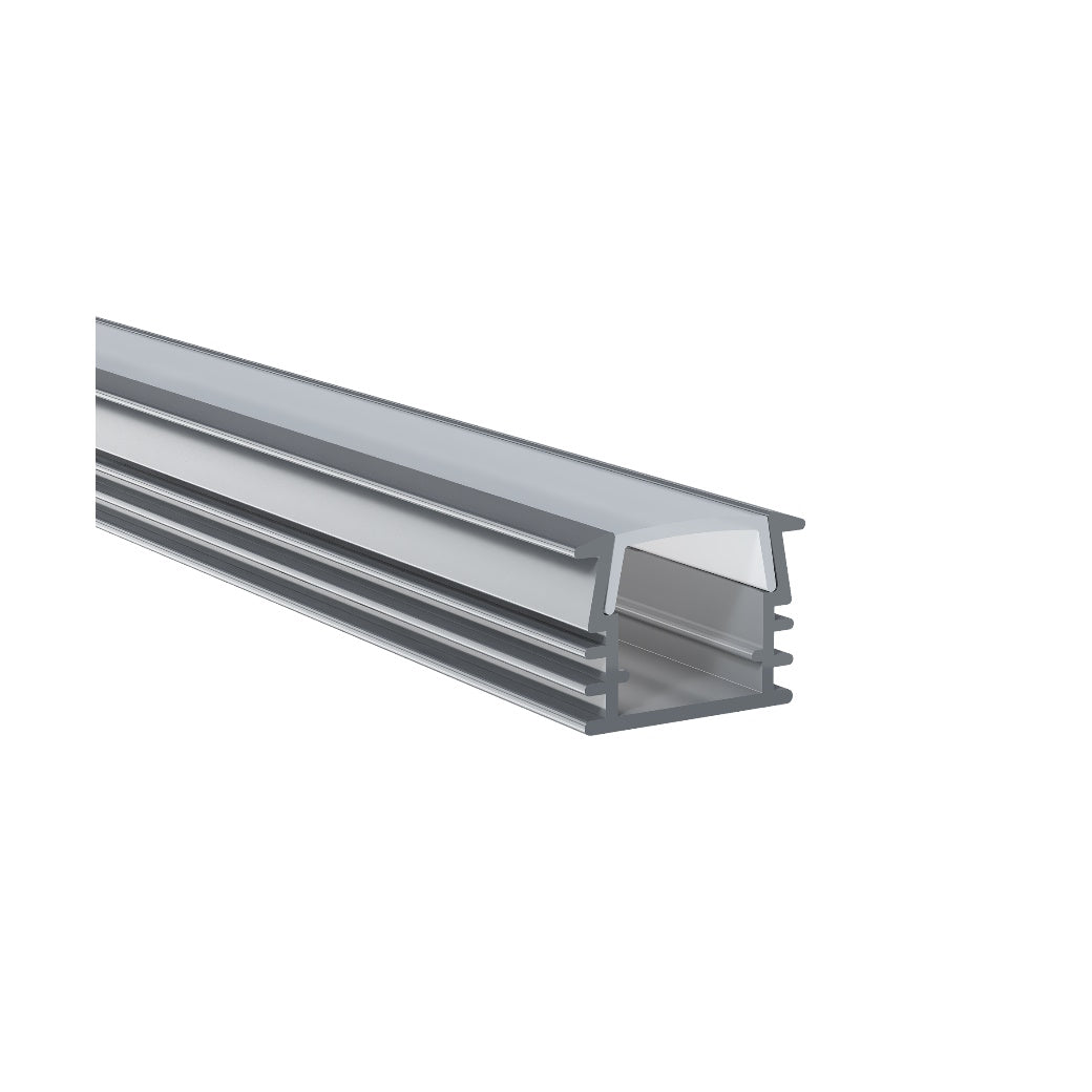 15.9mm Shallow Linear Channels with Lip diffuse covers - Light52 - LED Lighting Electrical Suppliers