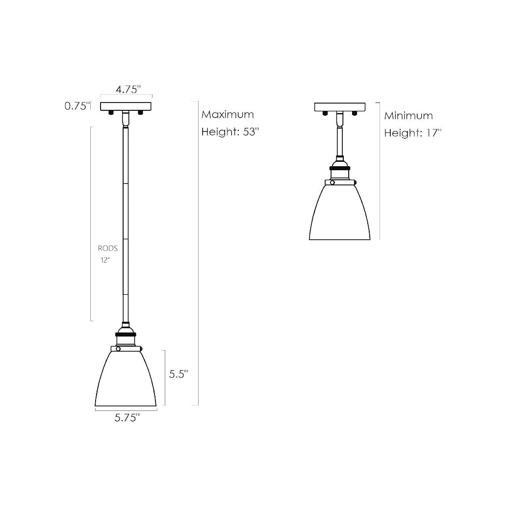 Pendant brass gold conical glass shade - Light52 - LED Lighting Electrical Suppliers