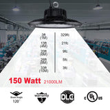 This UFO LED High Bay 150W 5K is the perfect lighting solution for high bay and low bay spaces. Its efficient LED technology produces a warm 5000K color that illuminates the space without compromising quality. This light ensures improved visibility and safety, making it perfect for a variety of commercial and industrial applications. High Bay Food Grade 150W - Light52.com