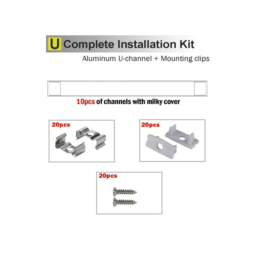 Shallow Linear Channels with diffuse covers - Light52 - LED Lighting Electrical Suppliers