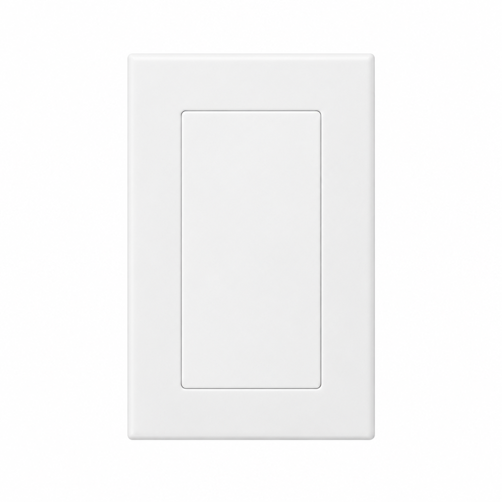 Single Gang Screwless Wallplate SL01 White - Light52