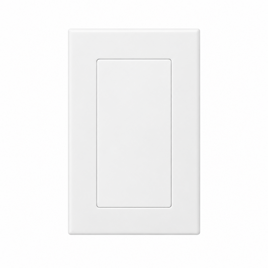 Single Gang Screwless Wallplate SL01 White