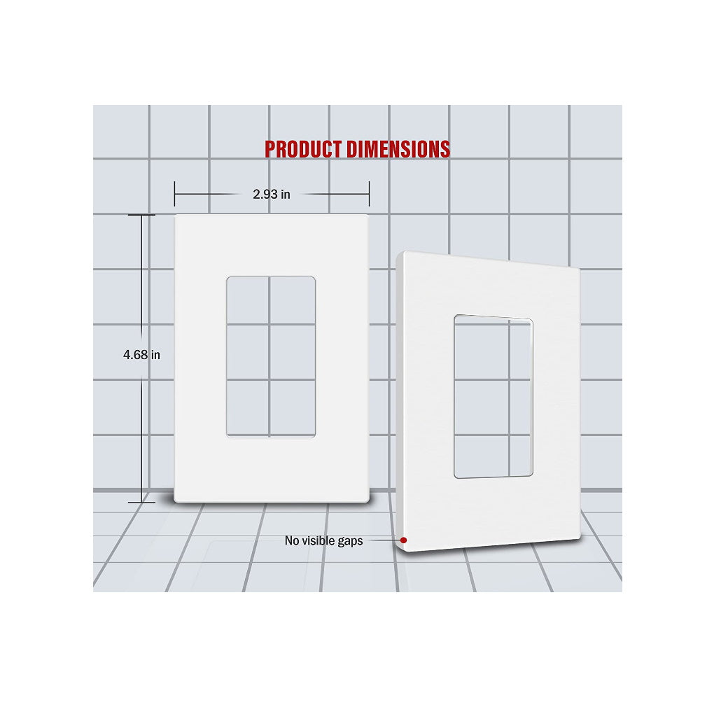 single gang screwless plates - Light52.com "2 gang screwless wall plate" "screwless wall plates how to install" "best screwless wall plates" "screwless wall plate removal" "leviton screwless wall plate" "leviton screwless wall plate 10 pack" "eaton screwless wall plate" "lutron screwless wall plate"