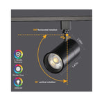 3-Color 10W LED Track Lighting Heads - Light52 - LED Lighting Electrical Suppliers