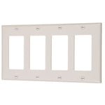 Quadruplr Decorative Plate - White - Light52.com