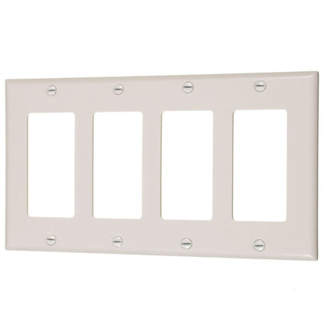 Quadruplr Decorative Plate - White - Light52.com