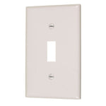 Single Toggle Switch Plate - White - Light52.com