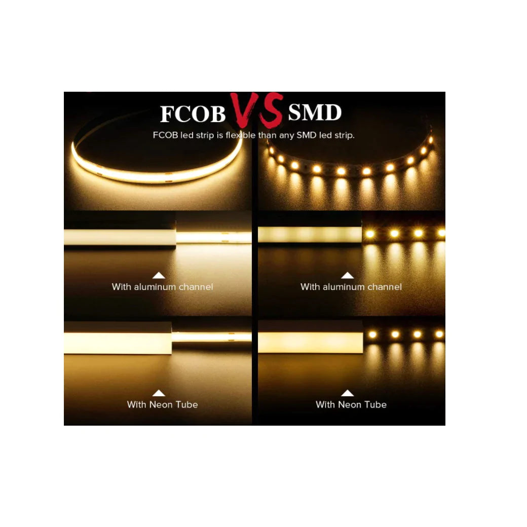 32ft 10M LED COB Flexible Strip light 24V