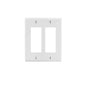 Hubbel 2-Gang Decora White Wall plate Light52.com  "wall plate" "types of wall plates" "combination wall plates" "combination wall plates lowes" "blank wall plate" "extra large jumbo outlet cover plates" "switch plates" "deep switch plate cover"