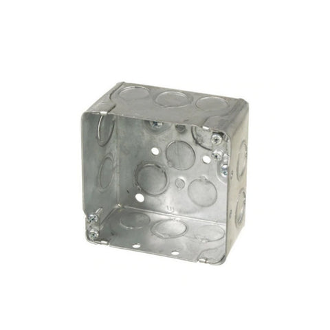 52171-K 2 1/8" Deep Square junction box w/knockouts - Light52 - LED Lighting Electrical Suppliers