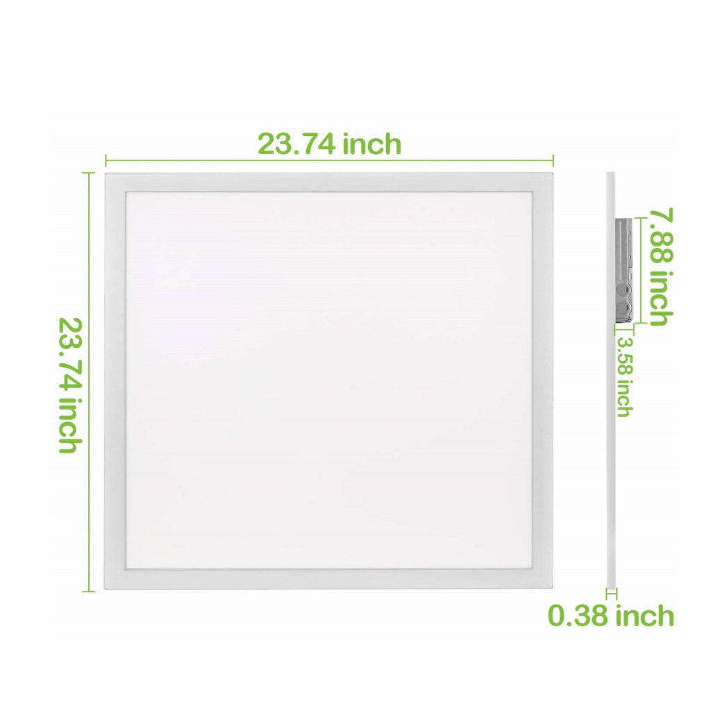 2x2ft Back-Lit LED Panel Light 5000K Light52.com "led panel light 2x2" "2x2 led panel light canada" "flat panel led" "led panel light costco" "flat panel led lights 2x4" "2x4 led panel 5000k" "led light panels" "surface mount flat panel led lights"