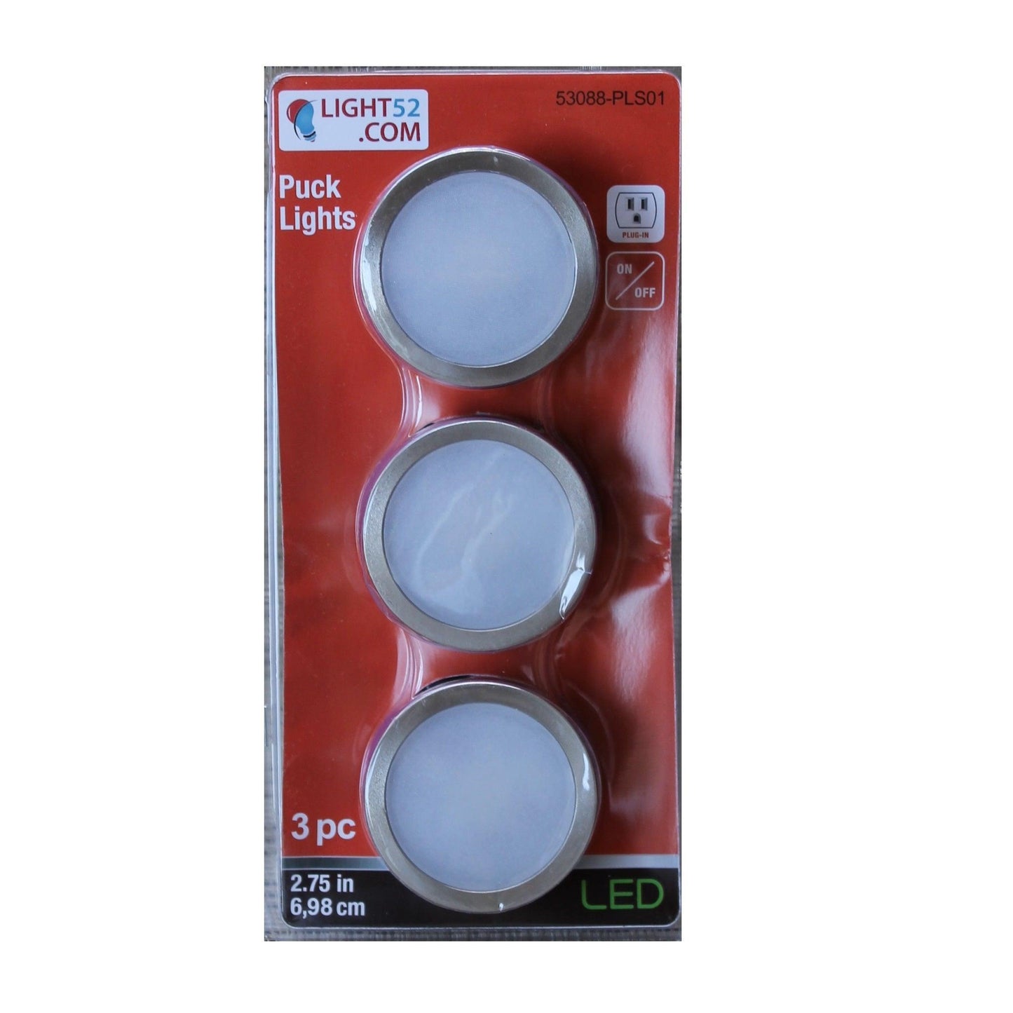 Puck Under Cabinet Light 120V 3Pack COB - Light52.com