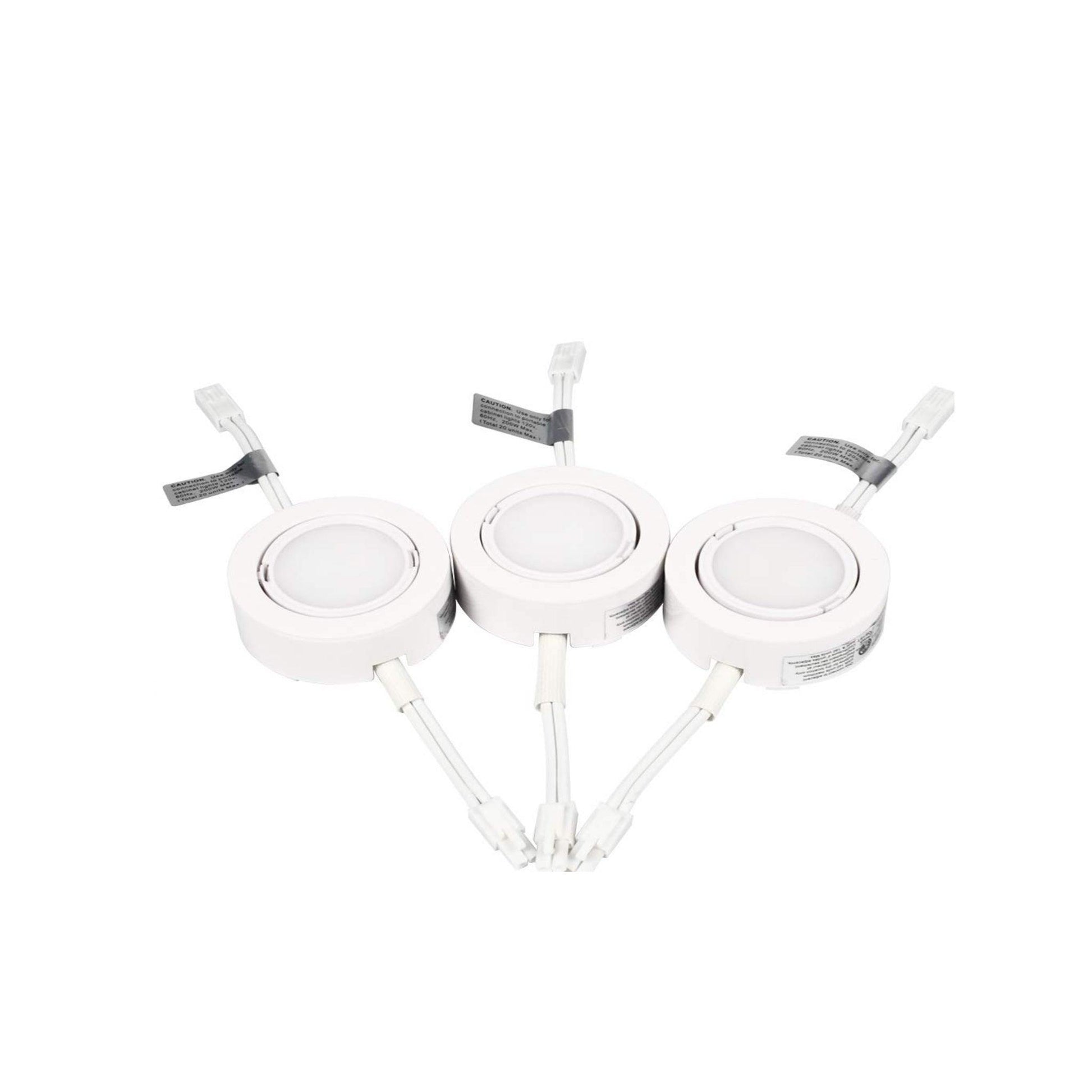 Puck Under Cabinet Light 120V 3Pack COB - Light52.com