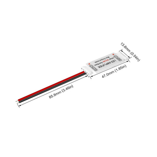 Strip Mini Amplifier 4pin/5pin DC12V 5050SMD Light52.com "best resistor for 12v led" "12v led light wire size" "12v led strip lights specifications" "12v led strip light types" "best wire for 12v led lights" "connecting led strip to 12v battery" "diy led resistor" "best 12v amplifier" "12v led strip price"