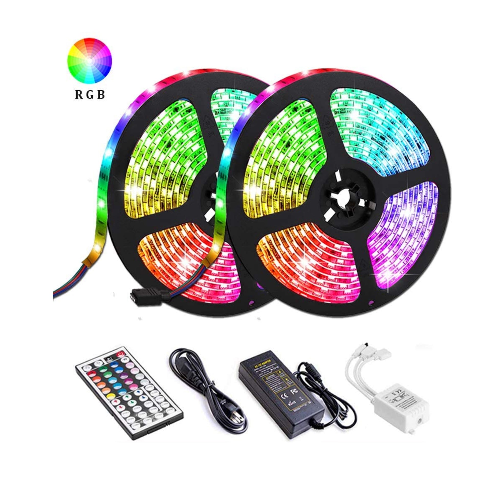 2x5Meter RGB LED Strip  W/44Key IR Remote IP65 - Light52.com