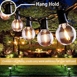 Vintage LED Globe G40 Solar String Light - Light52.com Experience the magic of the holidays with LED String Lighting G40 solar light. Our energy-efficient light bulbs create a beautiful, festive atmosphere with no need for replacement. Enjoy the convenience of the size chart to choose the perfect G40 light string for you. Create bright, stunning displays with our LED G40 string lights that will last throughout the season for your family and friends to enjoy.