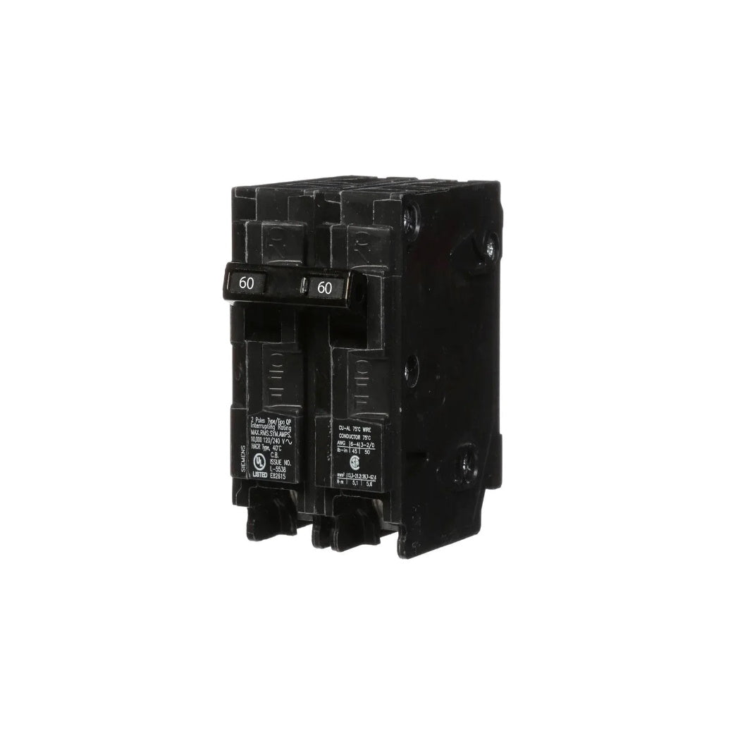 Q260 60-Amp Double Pole Type QP Circuit Breaker Light52.com "Keyword" "siemens q260 vs q260h" "siemens q260 canada" "siemens q260h" "60 amp siemens breaker" "siemens 60a 2 pole 120240v type q breaker" "siemens 100 amp breaker" "siemens eqs260" "siemens 60 amp breaker home depot"