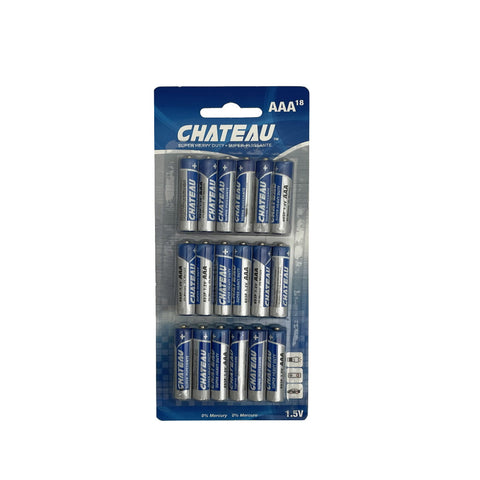 Chateau heavy duty batteries provide value AAA 18 Pack