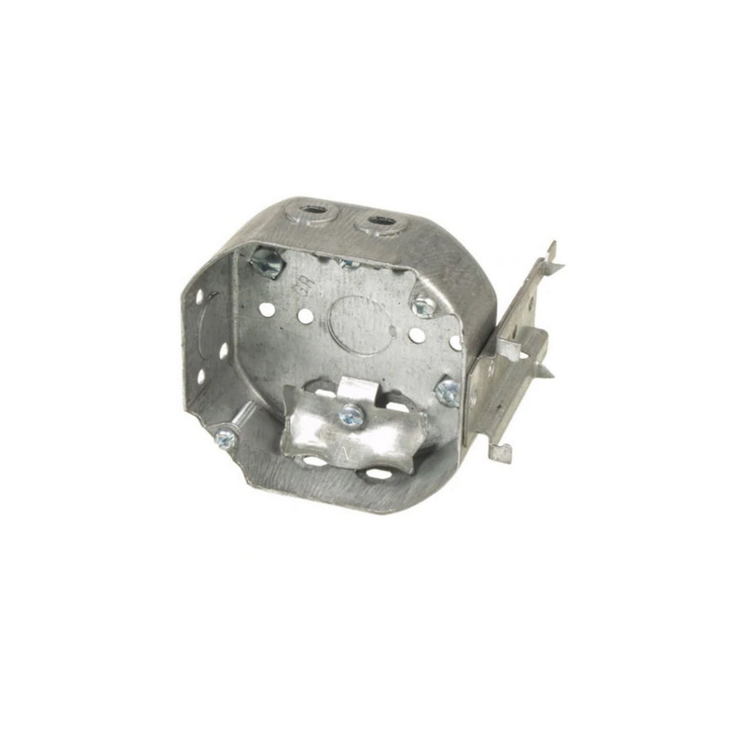 54151-LB 4″ Diameter octagonal box with clamps & bracket