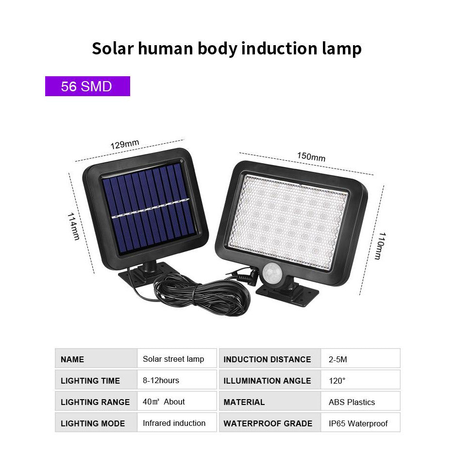 Solar Security LED Light 56 LED - Light52.com