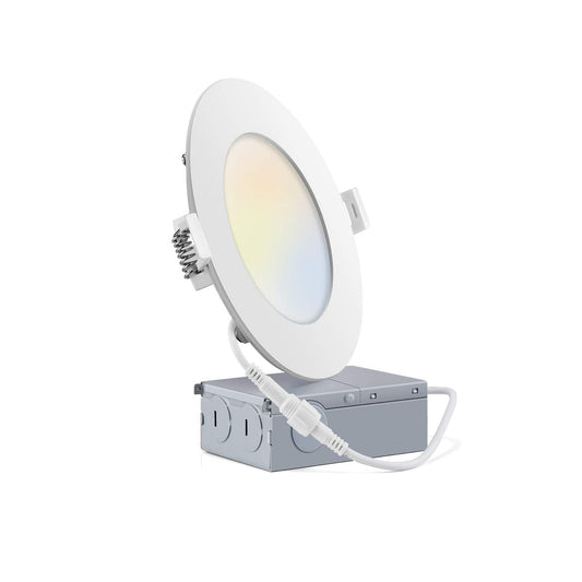4 Inch Recessed Lighting 750LM 9W 3 Color CCT - Light52.com pot lights led 4 Inch recessed led light light fixtures ceiling ceiling light fixtures recessed lights 4 inch nanoleaf lines spot lights indoor 