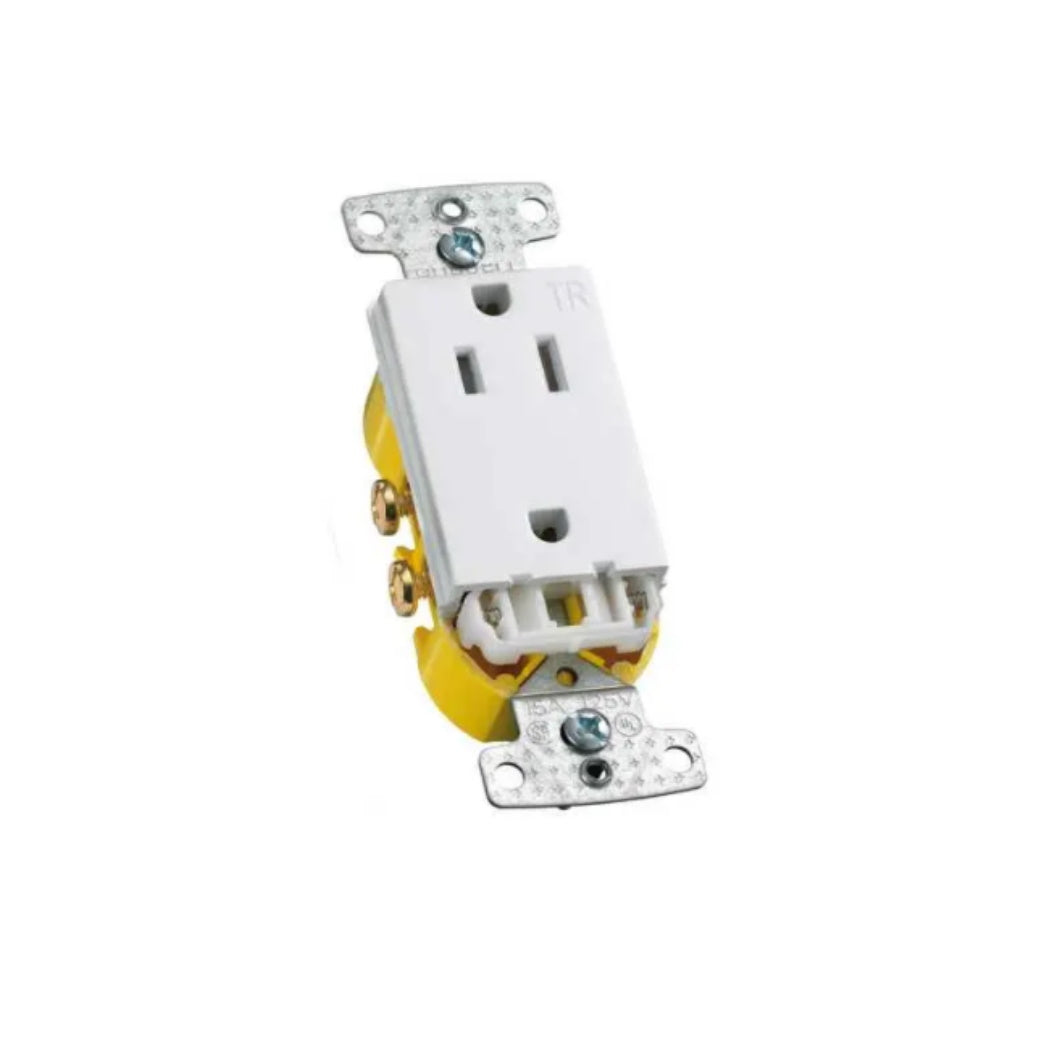 Receptacle 15A 2Pole TR White - Light52 - LED Lighting Electrical Suppliers